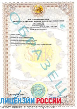 Образец сертификата соответствия (приложение) Ленинск-Кузнецкий Сертификат ISO 14001